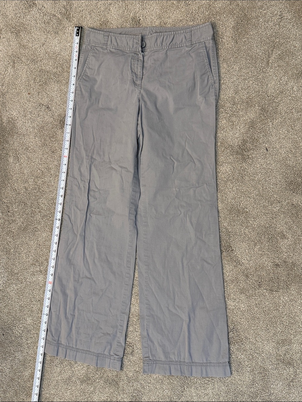 LOFT Signature Chino Pants in Light Taupe-Gray